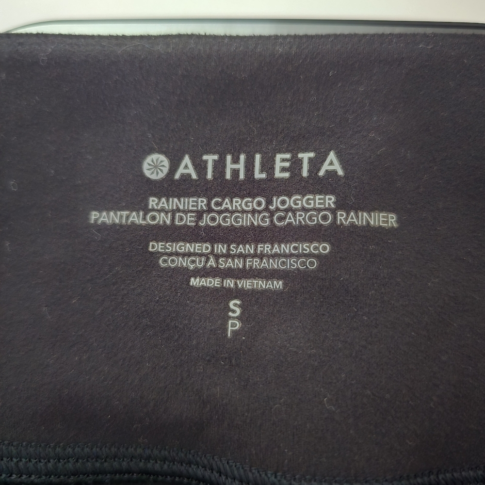 Athleta Black Rainier Cargo Jogger Small - Picture 9 of 12